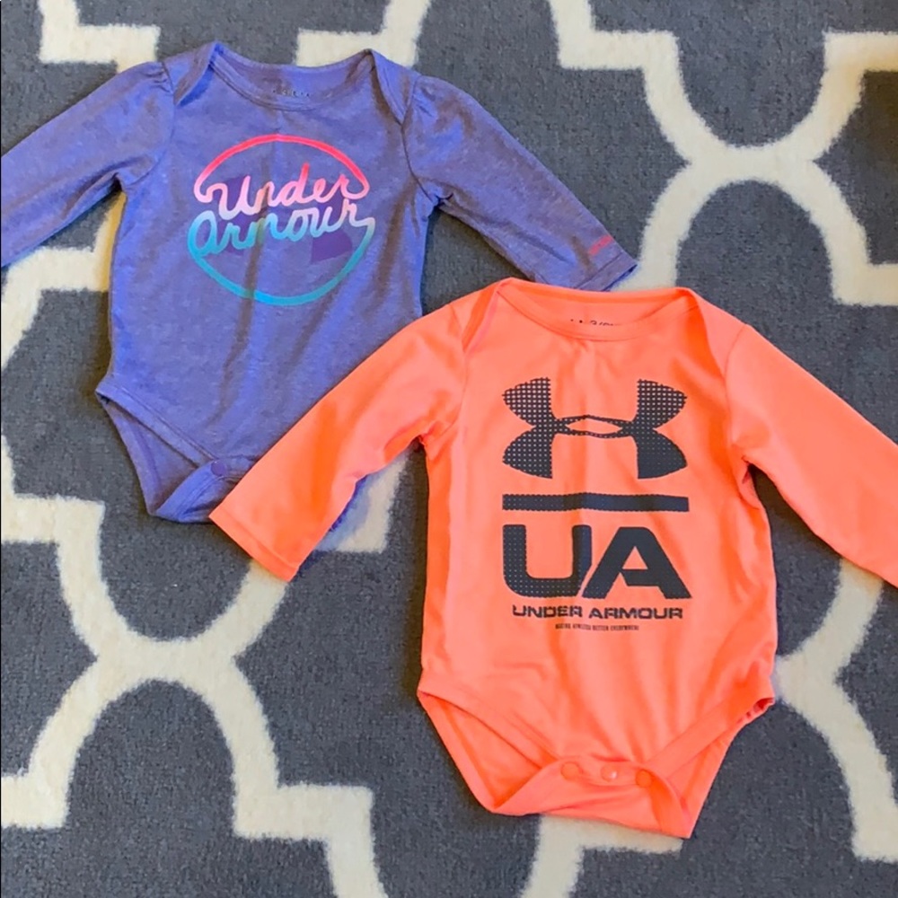 Under Armour long Sleeved Onesies.